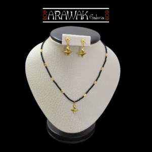 Juegos de Aretes y Collar Precolombinos Arte Ancestral en Filigrana JACP-212
